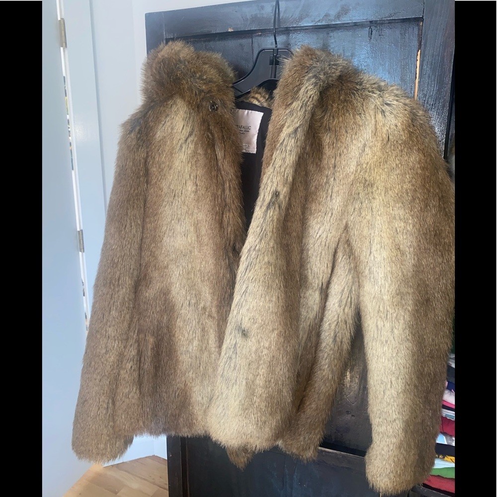 Zara fur coat